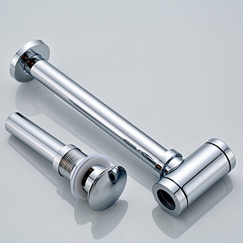 Badaccessoires von BONADE – Ablaufgarnitur mit Überlauf und Siphon für waschbecken / Waschtisch, Chrom - 9