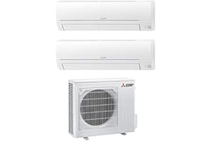 MITSUBISHI - Climatizzatore Dual Split 12000 + 12000 Btu, Inverter, Classe A++/A+ Serie MSZ-HR
