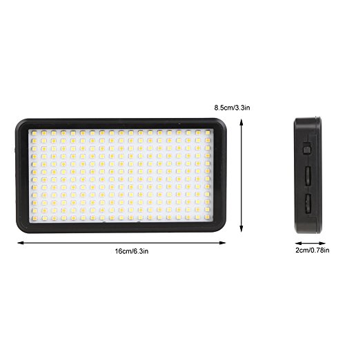 Koolertron 228 LED Multi-Function LED Vid  o Light Cam  ra 90 Degr  s d   l  vation pour Sony Canon Nikon Pentax Olympus Samsung Panasonic JVC DSLR DV Camera Cam  scopes