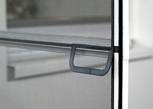 Insektenschutz Tür Master Slim + 100 x 210 cm mit Alurahmen in Weiß, Anthrazit oder Braun und stabilen Eckverbindungen, Fliegengittertür in den Varianten Bausatz, auf Maß zugeschnitten und komplett aufgebaut - 6