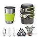 Produktbild Havanadd Portable Camping Gaskocher, Outdoor Kochgeschirr Set 1-2 Personen Campingkocher Set Pot Kombination Portable Feld Herd Geschirr Bequeme Piezozündung