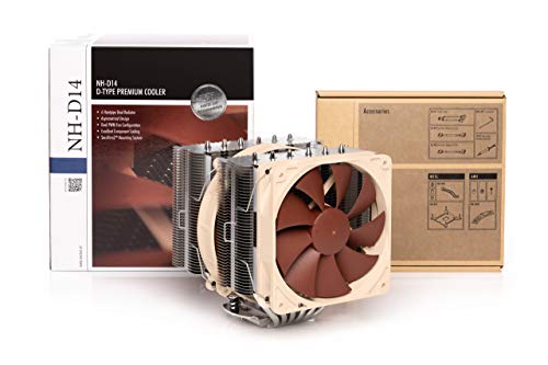 Noctua NH-D14, disipador de CPU de 140 mm y doble torre y máxima calidad (marrón)