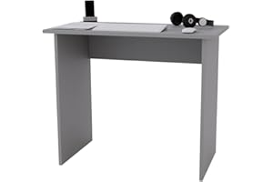‎AKKE AKKE Schreibtisch Klein Computertisch Schminktisch Tisch ins Jugendzimmer Kinderzimmer Möbel für Kinder Laptoptisch Kinderschreibtisch Desk Bürotisch PC-Tisch 90x73x50 cm Grau