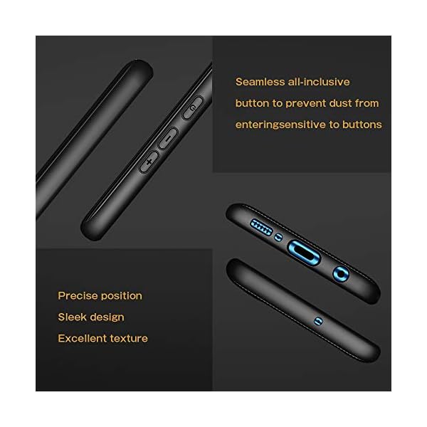 A-VIDET Hülle für Samsung Galaxy A50S/A30S,Ultradünnes Silikon Mattierte Softschale Rundumschutz Anti-Fall Anti-Fingerabdruck Gehäuse Einfache Rückenschutzhülle-Galaxy A50S/A30S(Schwarz) – Bild 3