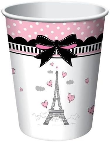 Party in Paris Creative Converting Paper Cups (8 Pack)