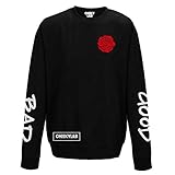 producto de Cheeky Lab KiarenzaFD - Sudadera Gargantilla Cheeky Lab Apparel Red Rose Bad Good Streetwear para Hombre, CHK_KFG001-S-black, Negro, S
