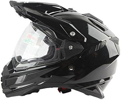 YRTK Professional Dual Lens Helmet Motorcycle Helmet Flip-Up Helmets Adventure Helmet Offroad Outdoor Riding,D-XXL(62-63cm)