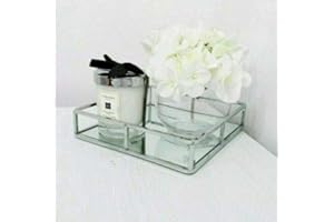 KARINA BAILEY Square Silver mirror candle tray plate wedding table decorative mirror tray 20CM