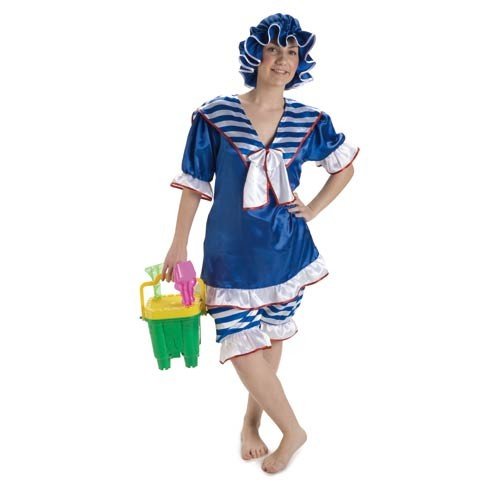Disfraz bañista años 20 mujer. Talla 42/44.