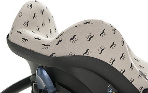 Janabebe® – Baumwollbezug Mr Mustache Maxi -Cosi Cabriofix, Citi, Streety.fix, Jané Koos, Abdeckung Stubenwagen , Autositz , + Schutz Gurtzeug, - 6