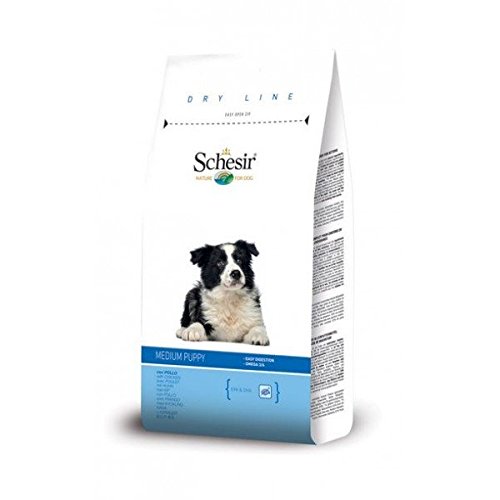 Schesir - Dry Line Medium Puppy Mantenimento con Pollo Sacco 12,00 kg