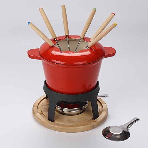 fondue set keramik cheese Gusseisen von 6 Gabeln /DIY fondue set chocolate - 4