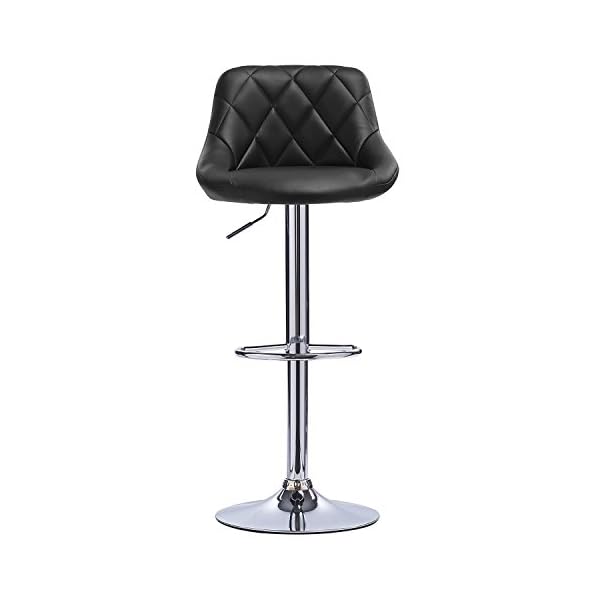 WOLTU #972 Bar Stools White Bar Chairs Breakfast Dining Stools for Kitchen Island Counter Bar Stools Set of 2 pcs Leatherette Exterior - Image 6