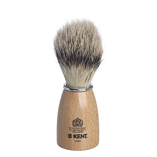 Kent Wooden Barrel Immitation Badger Shaving Brush Small
