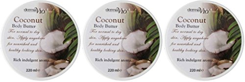 Derma V10 Coconut Body Butter 220ml x 3 Packs