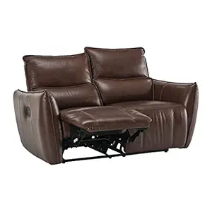 Durian Frederick Two Seater Sofa Recliner (Pecan Brown)