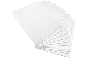 VOHESEA 10 Stück A4 Schaumstoffboards Weiß Schaumstoffplatte 5mm Leichtschaumplatte Doppelseitige Polystyrol Platte EVA Schaumplatten Styroporplatten für Präsentation, Bastelprojekte, Modellierung 30X20CM