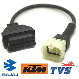 iovi OBD2 16 pin to 6 Pin Converter Cable OBD Adapter for Bikes and Motorcycles for Using