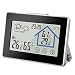 Produktbild Vegena Wetterstation Funk mit Außensensor, Innen Außen Thermometer Hygrometer Wettervorhersage, Digital Farbdisplay Touchscreen Wecker Schlummerfunktion Uhrzeit Anzeige für Zuhause Büro Schlafzimmer
