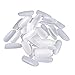SODIAL(R) 500Pcs False Nail Tips White French False Nail Art Tips Acrylic Makeup DIY Oval Shape