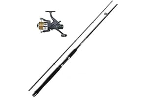 G8DS Karpfen Angelset 1 Karpfenrute 2,40m 2,00 Lbs , 1 Freilaufrolle inklusive Schnur Karpfenset