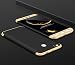 Produktbild Handyhülle für Xiaomi Redmi 4X ,ERLI 3 in 1 Ultra Dünn 360°Full Body Schutz Schutzhülle ,Panzerglas Displayschutzfolie für Xiaomi Redmi 4X , Anti-Kratzer Elegant Stoßfest Hart PC Skin Rückdeckel Glatte Rückseite Bumper tasche für Xiaomi Redmi 4X (Schwarz + Gold)