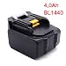 Produktbild Werkzeug Akku für Makita Akku-BL1440 Lithium Ion 14,4 V 4,0Ah, 196388-5 Ersetzen Batterie BL1430 BL1415 BL1440