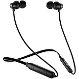pTron Tangent Lite Magnetic in-Ear Wireless Bluetooth Headphones with Mic - (Black)