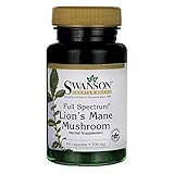 Swanson Full Spectrum Lions Mane Mushroom Capsules, 500 mg, Pack of 60