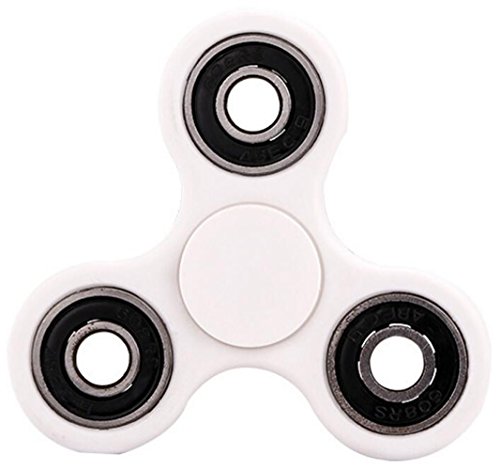 ABS Plastic Hand Tri-Spinner High Speed Bearing ADHD Focus Anxiety Relief Toys (White) ABS Plastic Hand Tri-Spinner High Speed Bearing ADHD Focus Anxiety Relief Toys (White)