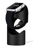 Integrierte Kabelführung Just Mobile ST-180BK TimeStand für Apple Watch schwarz