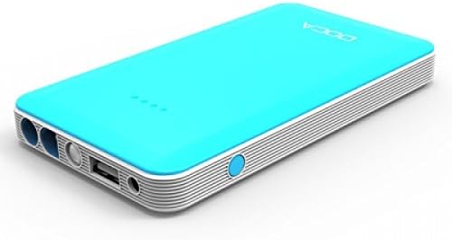 Ultra Edition ® 8000mAh Blue Coloured Portable Power Bank 12v Car Jump Starter Also for use with Mobile Phones Laptops and Devices Ultra Slim and Compac