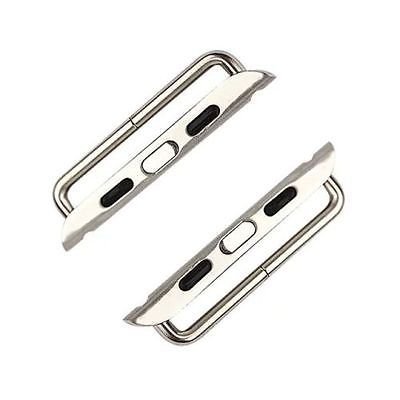 HUANLONG Adaptateur en acier inoxydable, Huanlong iWatch Band adaptateur Connexion connecteur de bracelet de montre pour Apple Watch iWatch