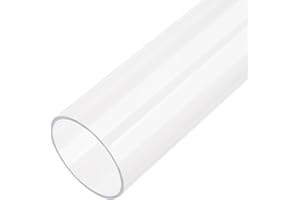 OLYCRAFT 5.5x25 cm Acrylrohr 5 cm Innendurchmesser Rundes Klares Starres Rohr Rundes Transparent Acrylrohr Langes Für Wasserkühlungssysteme Zubehör Für Lampen