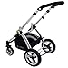 i-Safe System - Grey Trio Travel System Pram & Luxury Stroller 3 in 1 Complete With Car Seat + Footmuff + Carseat Footmuff + RainCovers