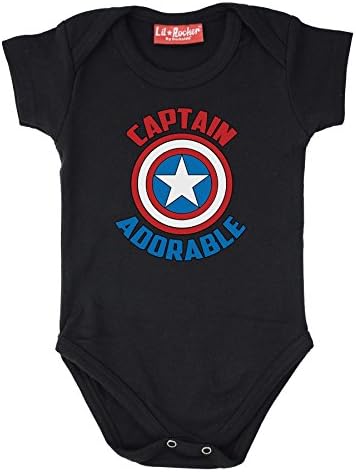 Captain Adorable Funny Comic Slogan Baby Grow Onesie Gift Present Small