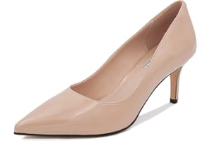 QUEEN HELENA Scarpe Eleganti con Tacco Basso a Spillo Decollete a Punta Chiusa Donna K3148
