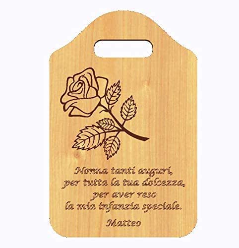 Idea Regalo Originale Festa Dei Nonni Compleanno Nonna liere Decorativo Con Frase Personalizzata Accessorio Cucina Home Casa Amazon It Handmade