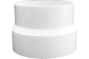 AZITICY PVC Reduzierverbinder Reduzierstück 160mm auf 180mm für Lüftung Rundrohr Ventilation Lüftungskanal Leitungssystem (160mm auf 180mm)