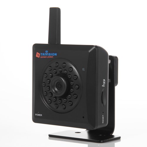 Preisvergleich Produktbild TriVision NC-229WF HD 720P kabellose Heimsicherheit Überwachungskamera Wlan, Kabelgebunden, 720P Hohe Auflösung, DVR Micro SD-Karten-Aufnahme-Internetzugang,Echte Tag und Nacht Sicht, 90 Grad Winkel Sicht, 3 Megapixel Linse, 4mm Fokus Länge, E-Mail Alarm, Plug und Play Apps auf iPhone, iPad, Android, PC und Mac
