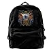 Price comparison product image Canvas Backpack Mastodon Crack The Skye Rucksack Gym Hiking Laptop Shoulder Bag Daypack For Men Women