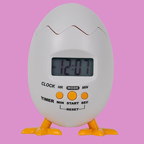 HAB & GUT (SG003) POPPY CHICK witziger DIGITALWECKER – Küken im Ei – batteriebetrieben - 2