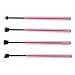 4Pcs Makeup Cosmetic Tool Eyeshadow Foundation Blending Brush Set (Pink)