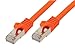 Produktbild kabelmeister® Patchkabel mit Rastnasenschutz, Cat. 7 S/FTP PiMF halogenfrei (LSOH), 600MHz, orange, 30m