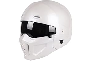 Woljay Offener Helm Integralhelm Motorradhelm Modulare Helme für Unisex-Adult Straße Fahrrad Kreuzer Roller DOT ECE genehmigt