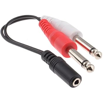 Adaptateur Connecteur Mono 6,35mm Mâle Vers Double Femelle – Uxcell, Neuf