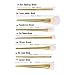Tonsee® 7pcs/set Makeup Cosmetic Brushes Set Powder Foundation Eyeshadow Lip Brush Tool (Gold)