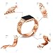 Produktbild Altsommer 4Farben Armband für Apple Watch Series 4 40mm Edelstahl Ultradünne mit Raffiniertes Doppelfaltschließe Armband, Edelstahl Uhrenarmband Replacement für Damen Herren (Rose Gold)