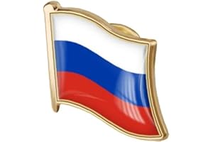 AYRSJCL 1 Pz Bandiera Russa Pin Badge Metal Bavero Pin Spilla Russo Dei Distintivi Della Bandiera Accessorio Novità