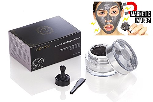 Aliver Mineral-Rich Magnetic Face Mask Pore Cleansing Removes Skin Impurities Black Luster Magnetic Mask 50ml